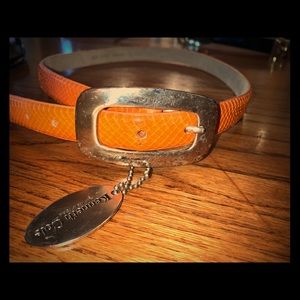Kenneth Cole orange belt